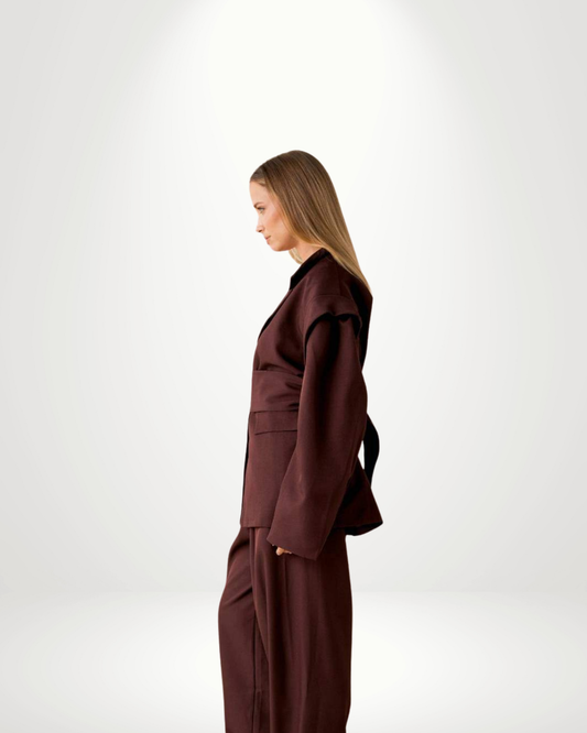 Oversized Blazer With Belt