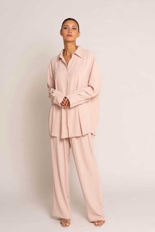 Soft Pink Casual Set