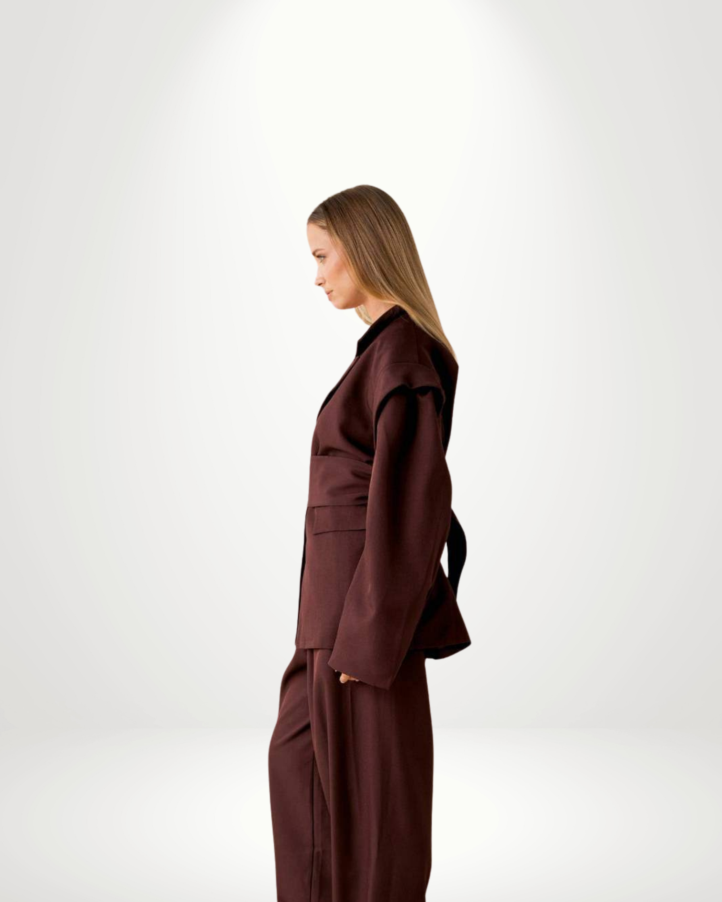 Oversized Blazer With Belt