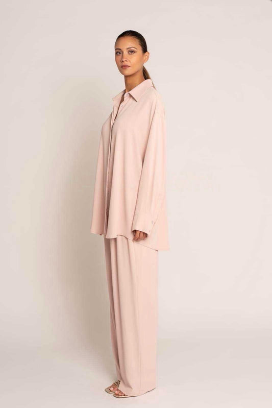 Soft Pink Casual Set