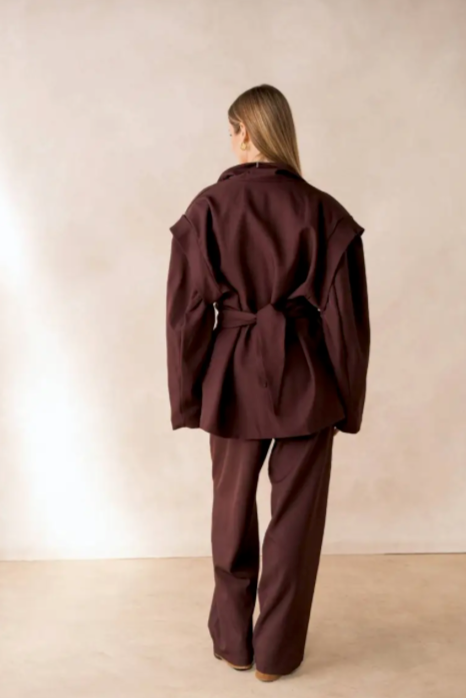 Oversized Blazer With Belt