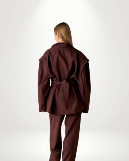 Oversized Blazer With Belt